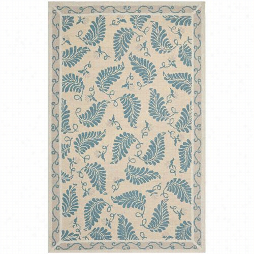 Saf Avieh Ms3r753a Martha Stew Art Wool Hand Tufted Pluumagge Blue Area  Rug