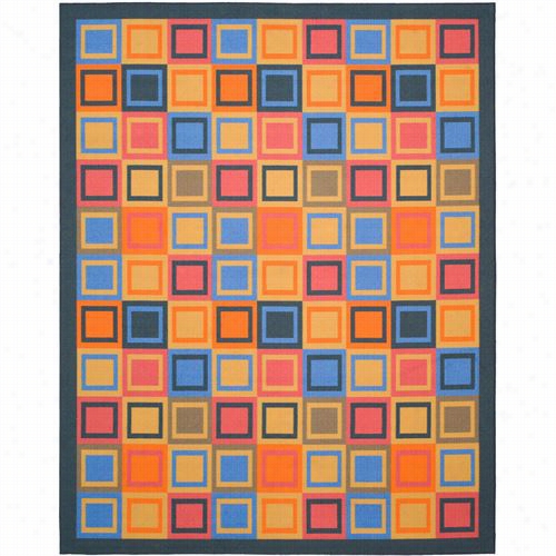 Safavieh Mtp531-6591 Metropolis Polyacryojcmachine Made Blue/multi Rug