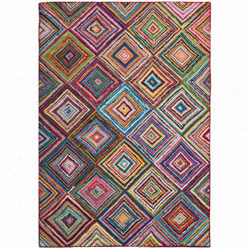 Safavieh Nan317a Nantucket Cootton Hand Tufted Multi Rug