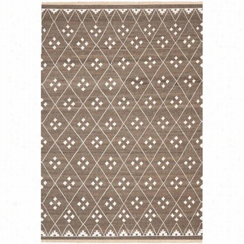 Safavieh Nkm316a Natural Kilim Pile Hand Woven Flat Weave Brown/ivory Superficial Contents Rug