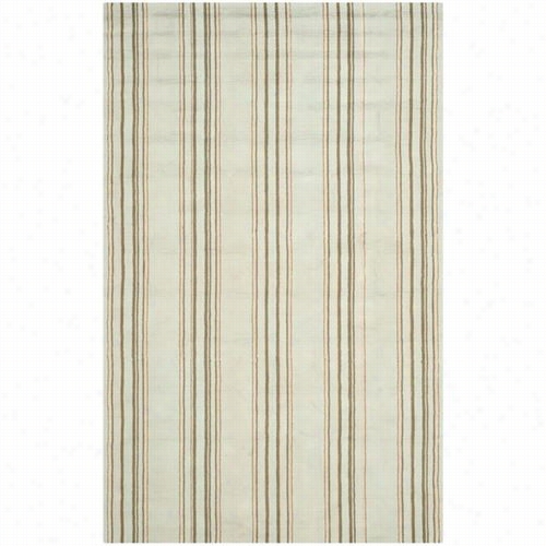 Safavieh Npt432a Newport Cotton Hand Hooked Light Blue/brown Area Rug