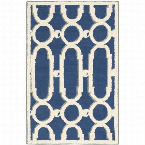 Safavieh Npt434c Newportcotton Pile Agency Hookedrooyal Livid/white Area Rug