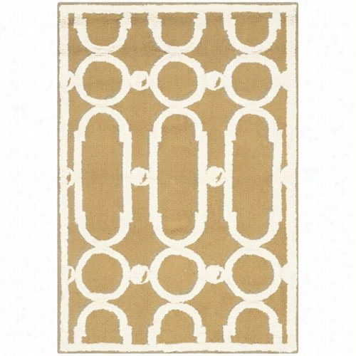 Safavieh Nppt434e Newprttcotton Pile And Hookedolive/white Area Rug