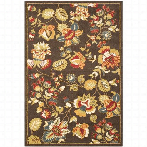 Safavieh Nwb8707-2552 Newbury Polyproppylene Power Loomeed Brown/green Area Rug