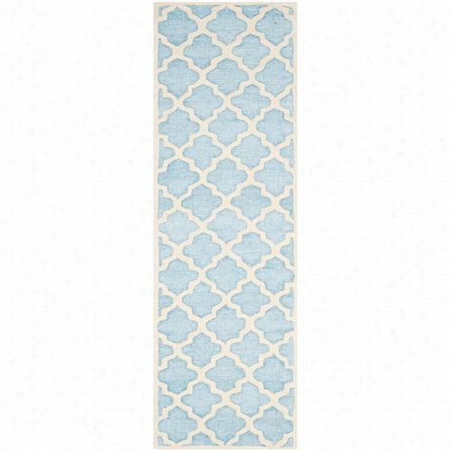 Safavieh Pr152m Good-for-nothing Polyester/ Wool Cotton Hand Tufted Mist Blue Arearug