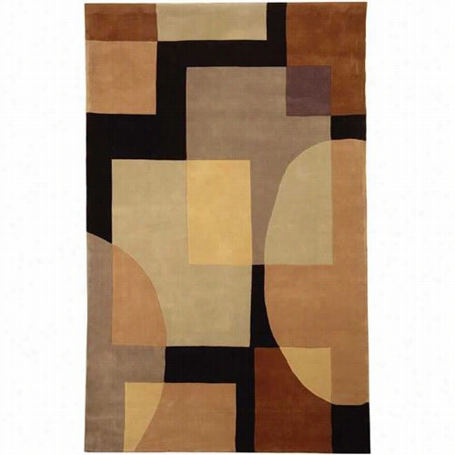 Satavieh Rd843a Rodeo Rush Wool Hand Tufted Olive/black Rug