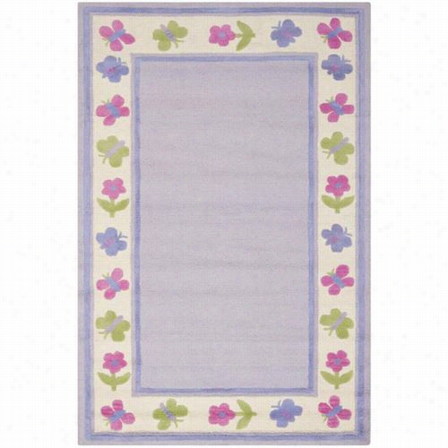 Safavieh Sfk354a Kids Wool And Viscose Hand Tuftedlavander/multi Rug