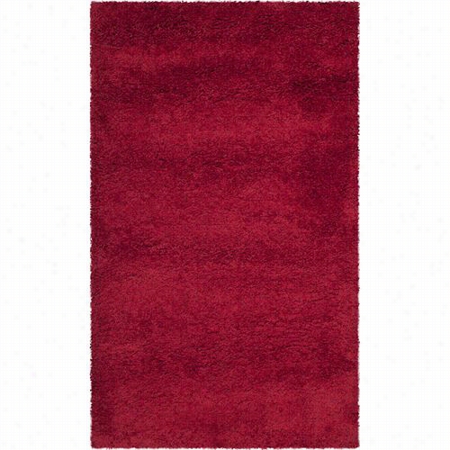 Safavieh Sg180-4040 Milan Shag Acrylic Power Loomed Red Rug