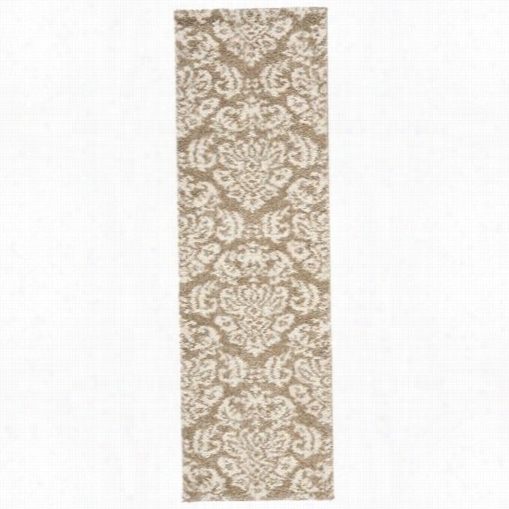 Safavieh Sg460-131 1 Florida Shag Polypropylene Power Loomed Beige/cream Rug