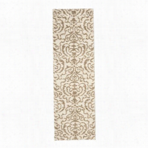 Safavieh Sg462-1113 Florida Shag Polyppropylene  Power Loomed Cream/beige Rug