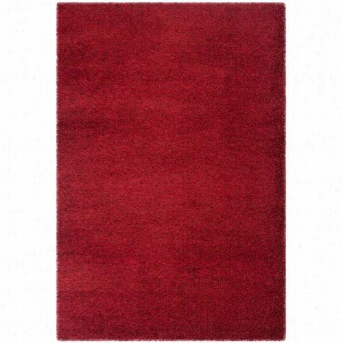 Safavieh Sgc720r Charlootte Shag Polypropylwne And Polyester Power Loomed Red Rug