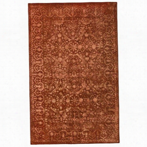 Safavieh Skr213e Silk Road Wool And Viscose Hand Tufted Rust Rug