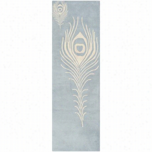 Safavieh Soh704b Soho Wool And Via Cose Iple Hand Tuftde Light Blue/ivory Rug