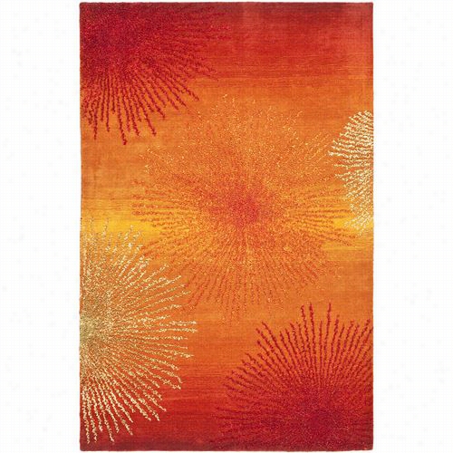 Safavieh Soh712r Soho Wool Hand Tufted Rust/multi Rug