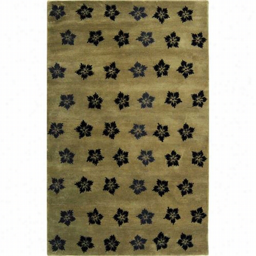 Safavieh Soh720a Soho Wool Hand Tufted Sage/black Rug