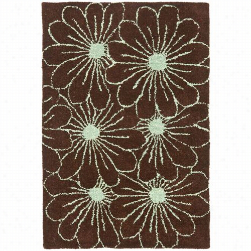 Safavieh Soh768c Soho Wool Hand Tufted Dbrownt/eal Rug