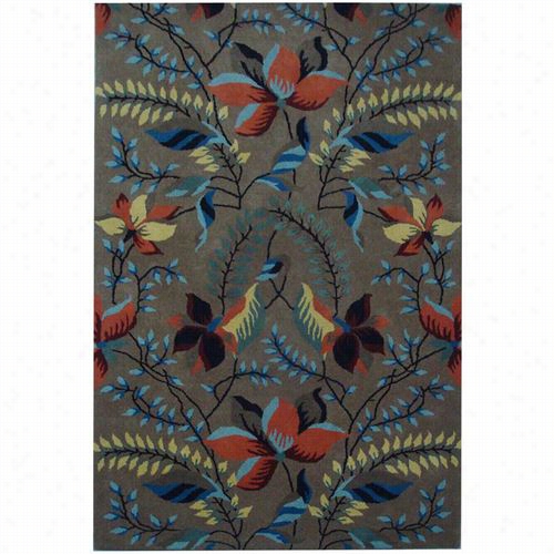 Safavihe Soh771b Soho Wool Hand Tufted Llight Brown/multi Rug