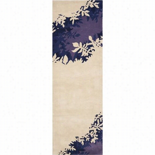 Safavieh Soh768a Soho Wool Hand Tufted Beige/purple Rug