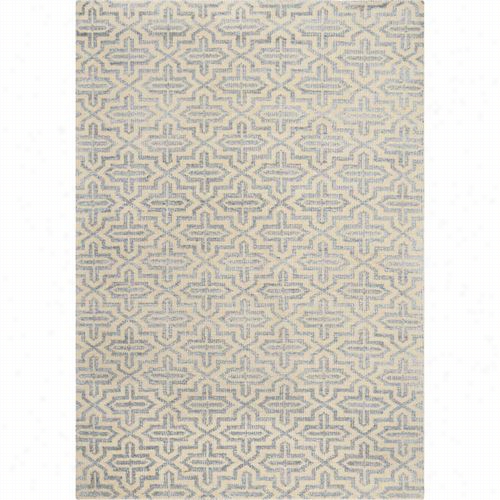 Safavieh Stw215a Stone Wash Wool/viscose/cotton Hand Knotted Silver Rug