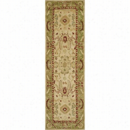 Safaavieh Tjm122a Taj Mahl Wool Hand Tufted Taupe/moss Rug