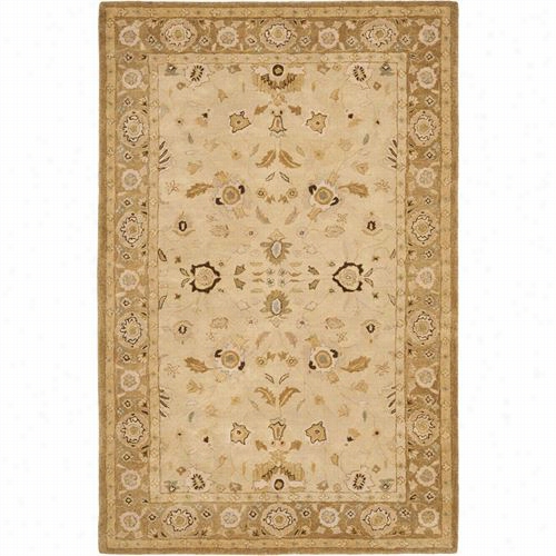 Safavieh Tjm125a Taj Mabal Wool Hand Tufted Ivory/go Ld Rug