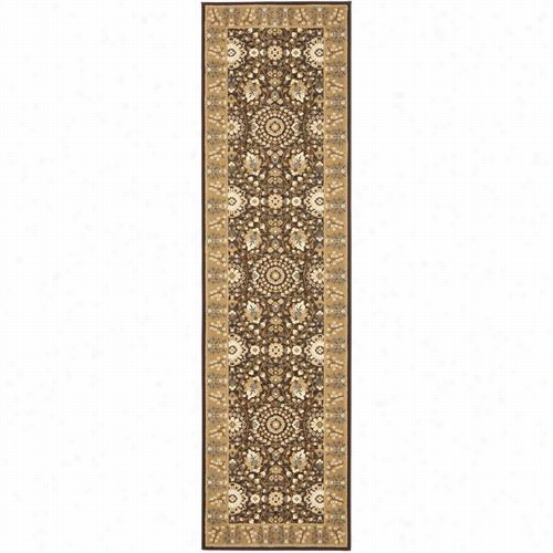 Safavieh Tre215-2522 Treasures Polypropylene Power Loomed  Brown/caramel Rug