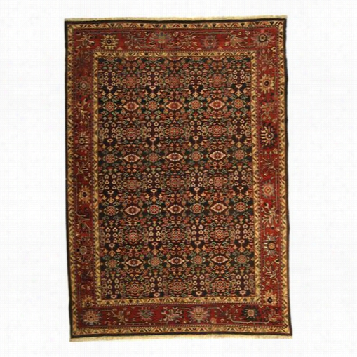 Safavieh Trk108b-6 Turkistan Hand Spun Wool Hand K Notted Green/red Rug