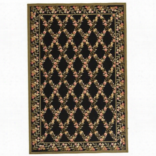 Safavieh Wil321a Wilton W Ool Hand Hooked Black/inexperienced Rug