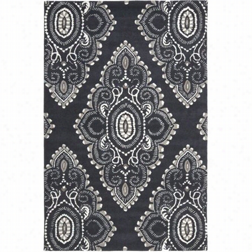 Safavieh Wyd372c Wyndham Wool Hand Tfted Dark G Rey/ivory Rug