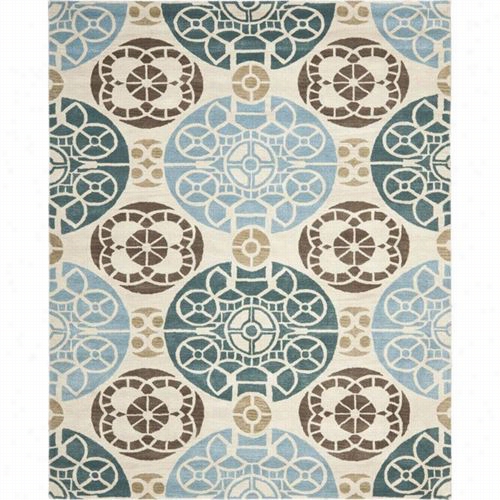 Safavieh Wyd376a Wyndham Woool Hand Tufted  Beige/blue  Rug