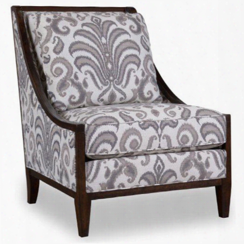 Art Classic Morgan Charcoal Wood Frame Accent Chair