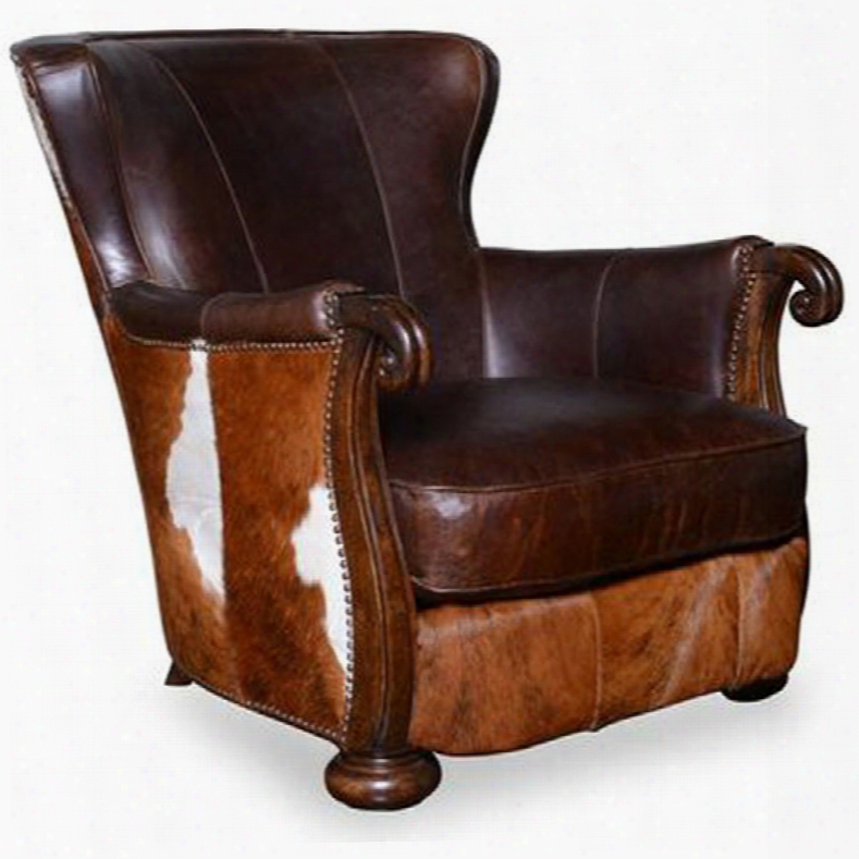 Art Kennedy Walnut Hide Lounge Chair