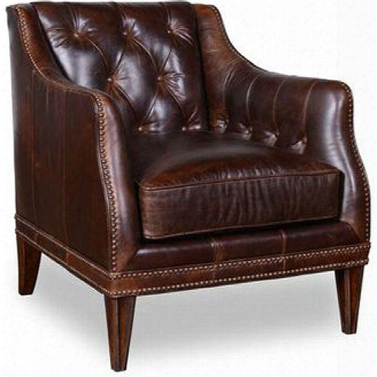 Art Kennedy Walnut Matching Leather Chair