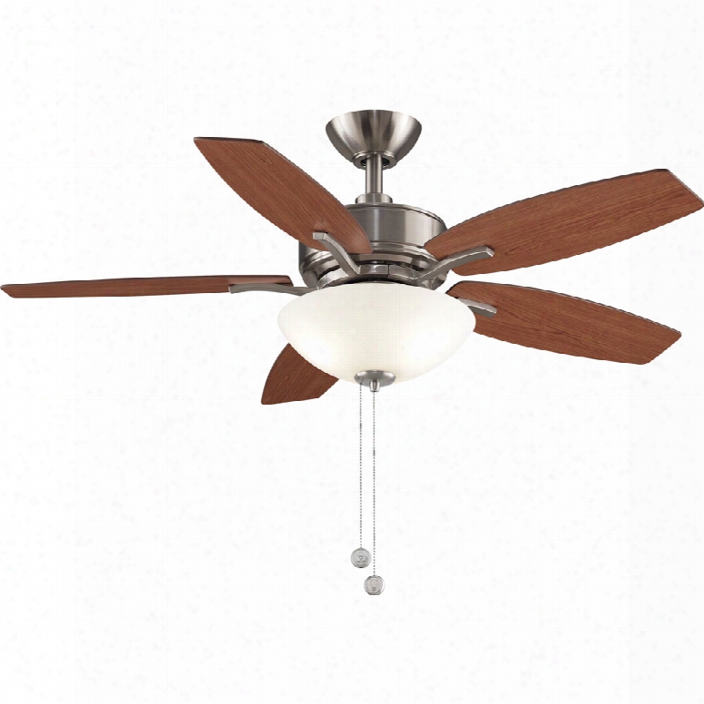 Fanimation Aire Deluxe 3-light Ceiling Fan In Brushed Nickel