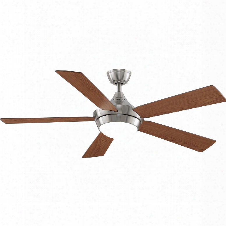 Fanimation Celano V2 Led Light Ceiling Fan In Brushed Nickel