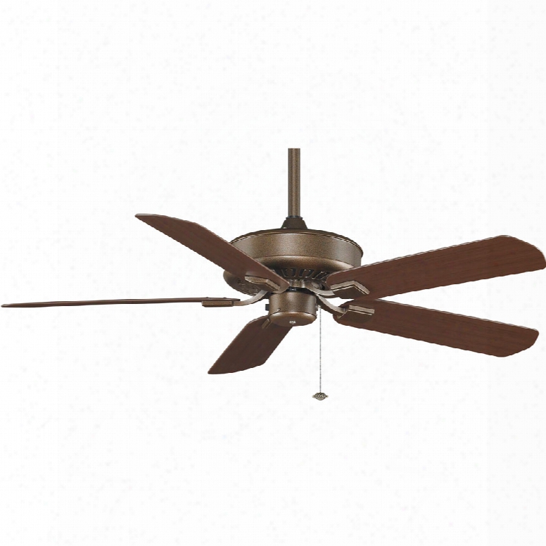 Fanimation Edgewood Ceiling Fan In Aged Bronze With Dark Cherry Blades