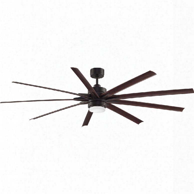 Fanimation Odyn Wet Led Light Ceiling Fan In Dark Bronze