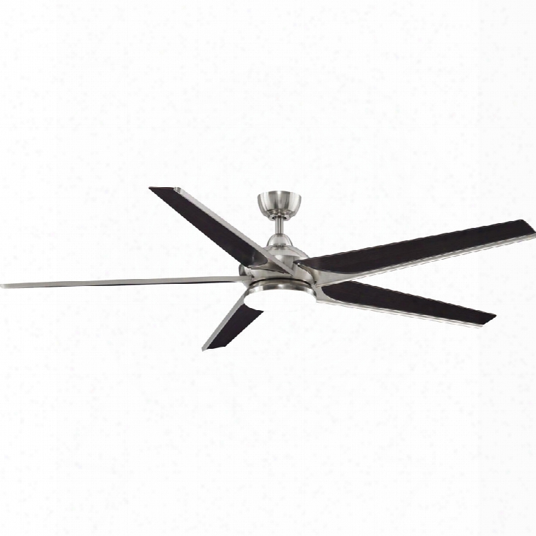 Fanimation Subtle Led Light Ceiling Fan In Brushed Nickel