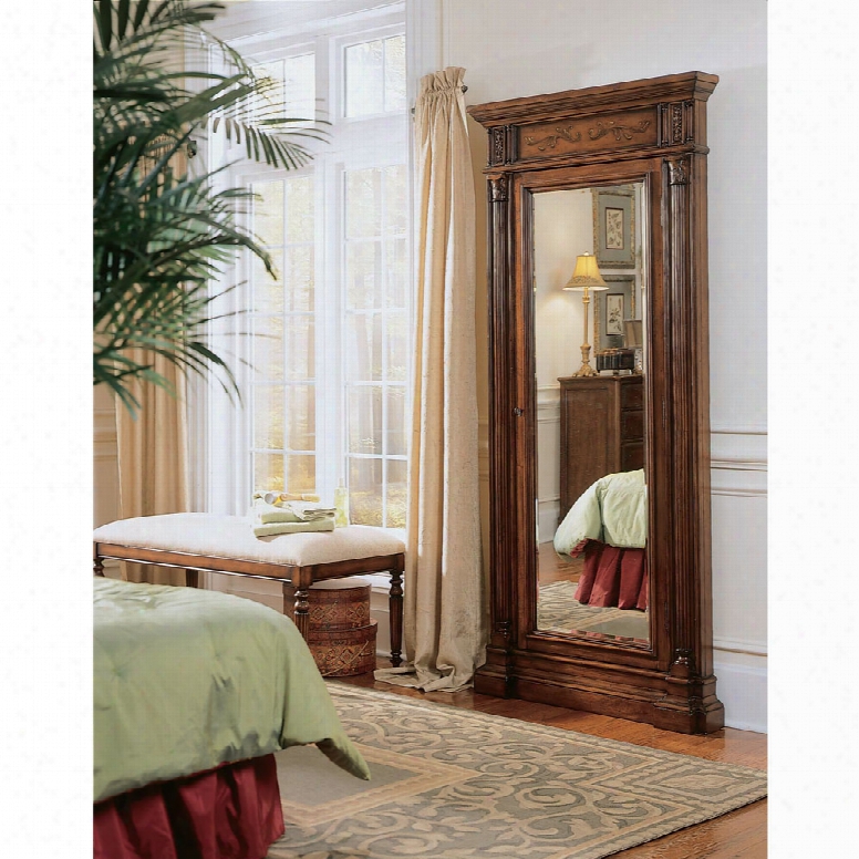 Hooker Accents Floor Mirror Jewelry Armoire