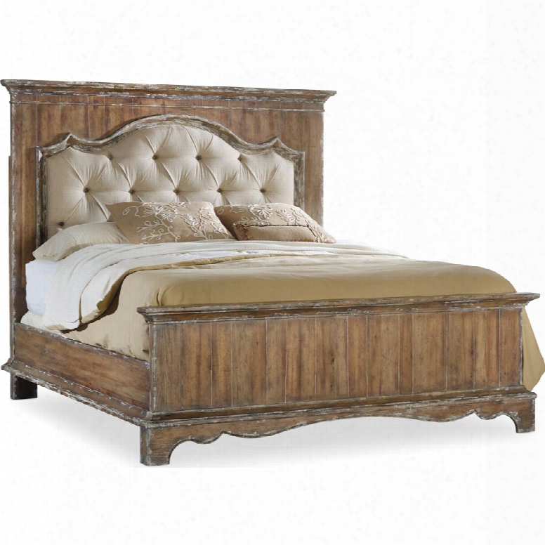 Hooker Chatelet Queen Upholstered Mantle Panel Bed