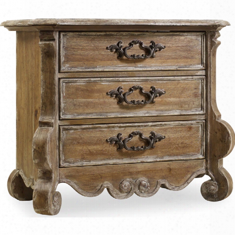 Hooker Chatelet Three-drawdr Nightstand