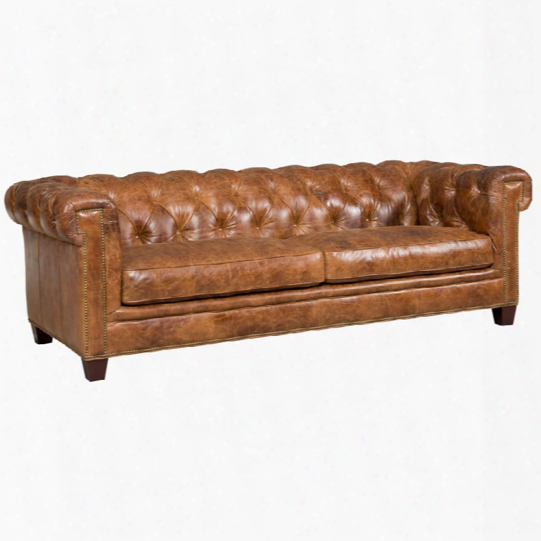 Hooker Chester Sofa In Malawi Tonga Leather