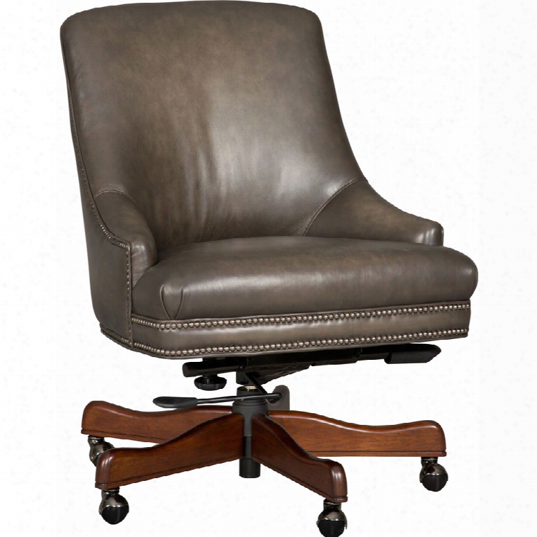 Hooker Heidi Executive Swivel Tilt Chair In Sarzana Castle Leather