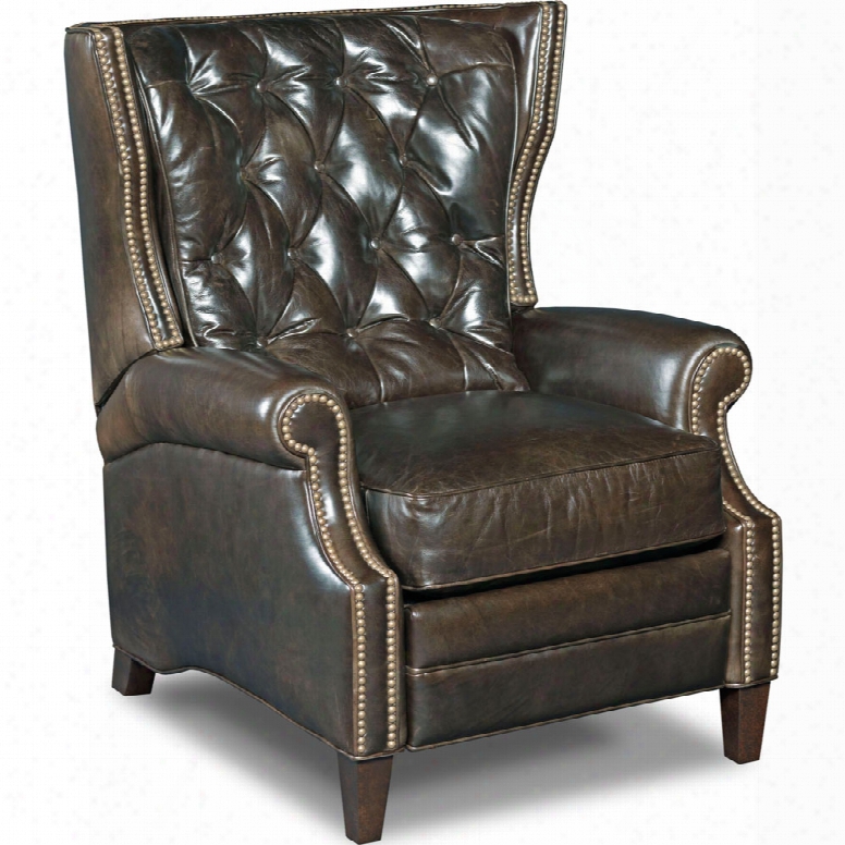 Hooker Hudson Recliner In Balmoral Blair Leather