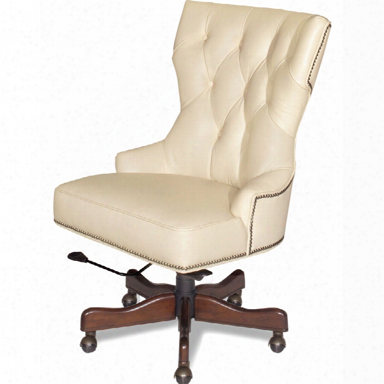 Hooker Primm Desk Chair In Surreal Simone Leather