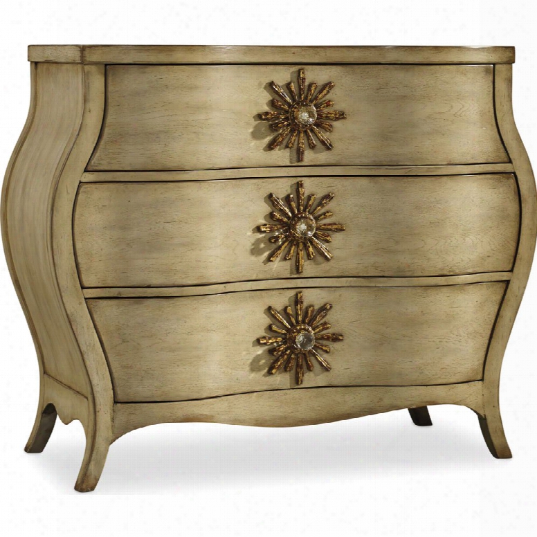 Hooker Sanctuary Three Drawer Bombe Chest