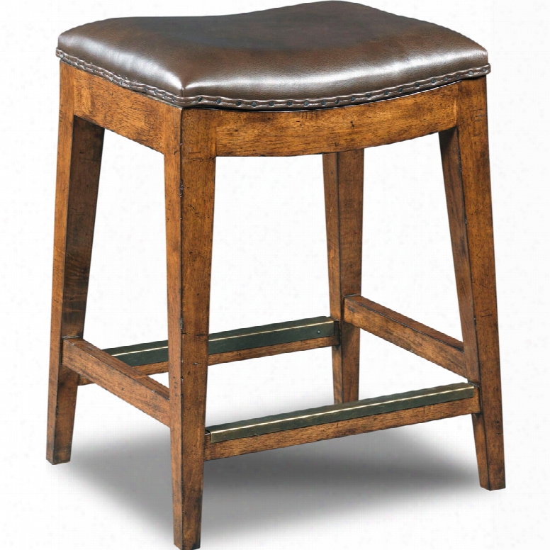 Hooker Sangria Rec Backless Counter Stool