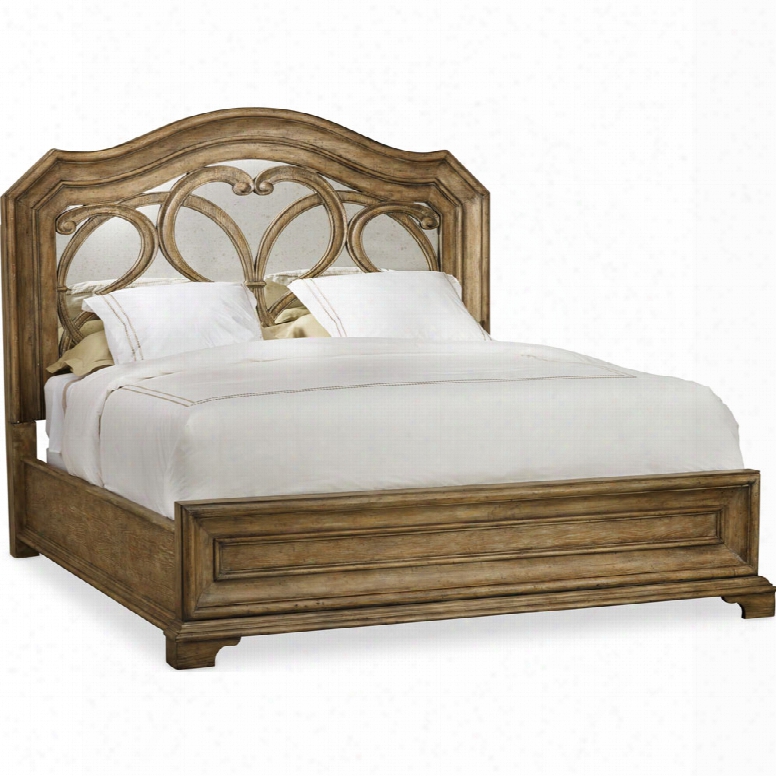 Hooker Solana King Mirrored Panel Bed