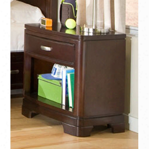 Legacy Elegant Kids Park City Night Stand In Dark Merlot