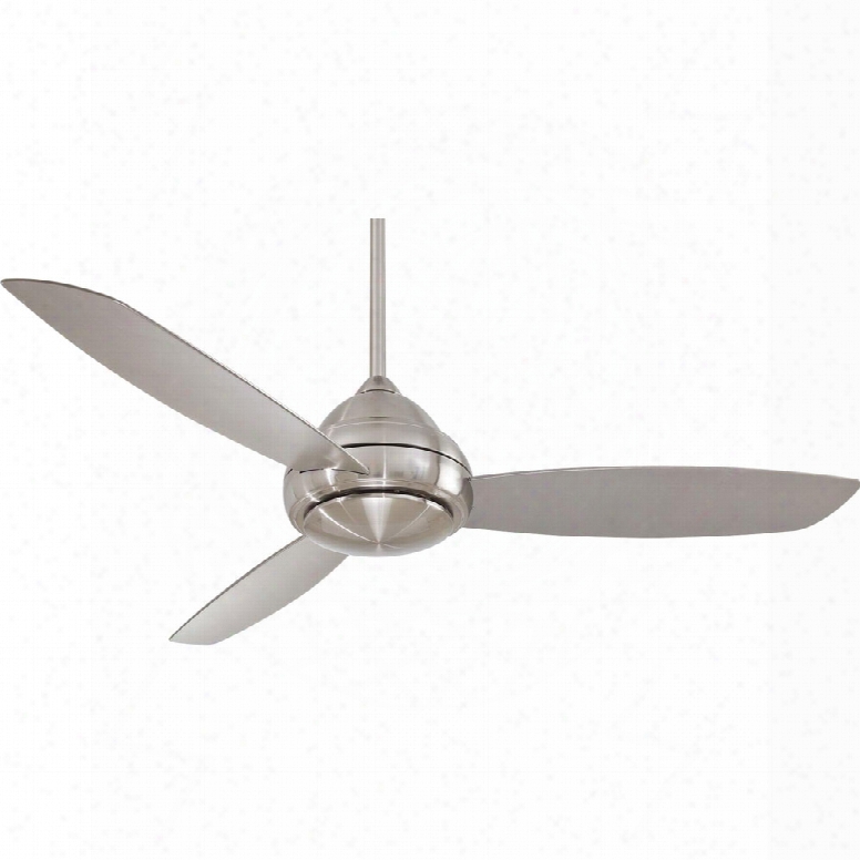 Minka Aire Concept I Wet 1-light Ceiling Fan In Brushed Nickel Wet